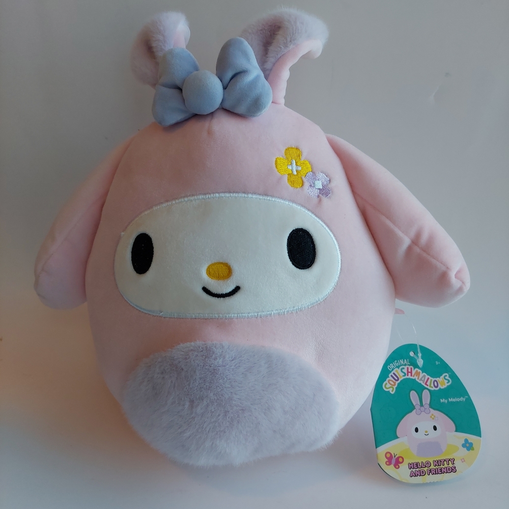 Squishmallows 2024 Sanrio Hello Kitty Friends 8" Easter My Melody Plush Doll NWT